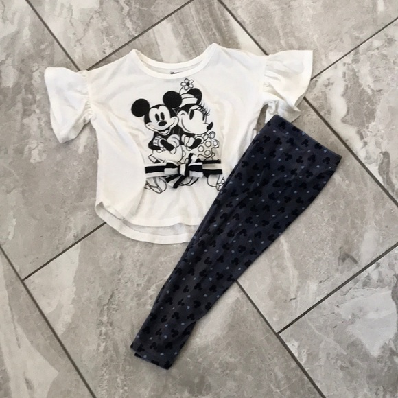 DISNEY Toddler Girls Minnie Mouse Matching Set | 18Months 2T - Picture 1 of 8